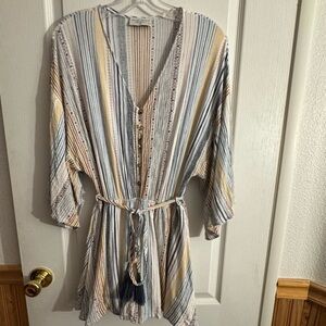 Dress Forum Multicolor Striped Women's Shorts Romper